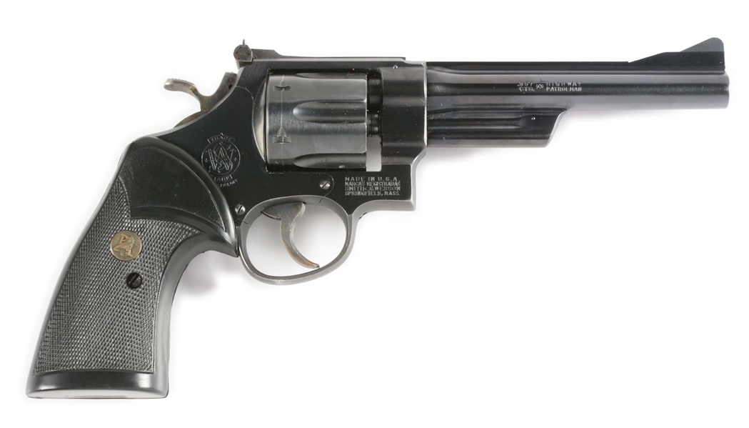 (M) SMITH AND WESSON MODEL 28 HIGHWAY PATROLMAN DOUBLE-ACTION REVOLVER.