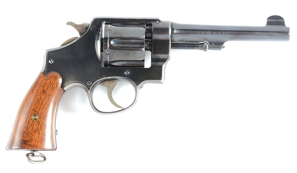 (C) SMITH & WESSON MODEL 1917 ARMY DOUBLE ACTION REVOLVER.
