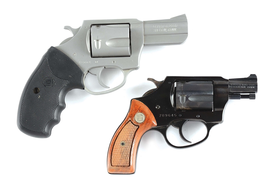 (M) LOT OF 2: CHARTER ARMS SNUB NOSE DOUBLE ACTION REVOLVERS
