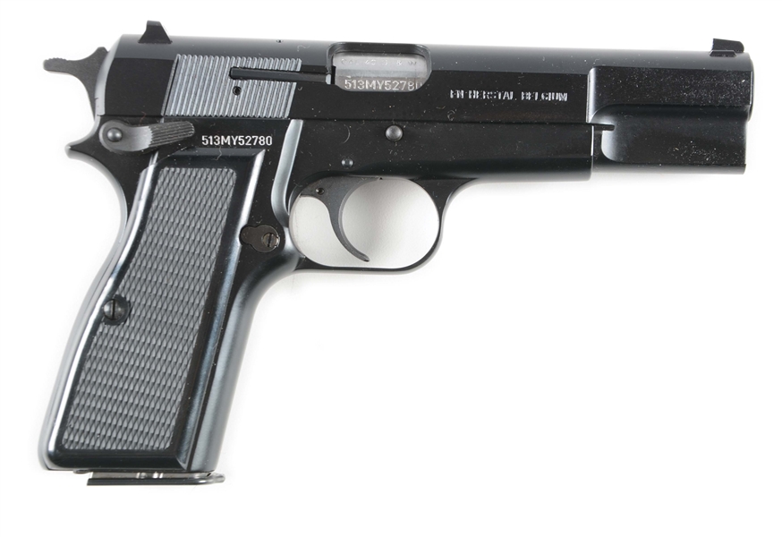 (M) CASED FN HI-POWER SEMI-AUTOMATIC PISTOL.