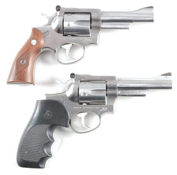 (M) LOT OF 2: RUGER SECURITY SIX REVOLVERS.