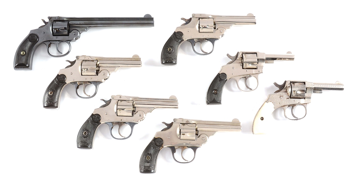 (C) LOT OF 7: HIGH CONDITION TURN OF THE CENTURY POCKET REVOLVERS.