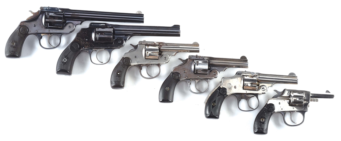 (C) LOT OF 6: HIGH CONDITION TURN OF THE CENTURY POCKET REVOLVERS.