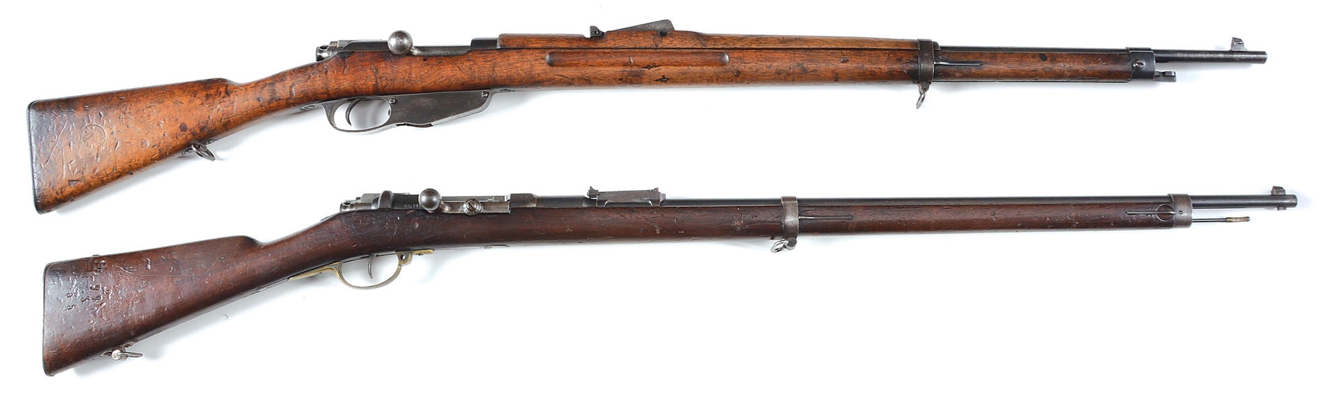 (C+A) LOT OF 2: INTERESTING EUROPEAN MILITARY BOLT ACTION RIFLES.