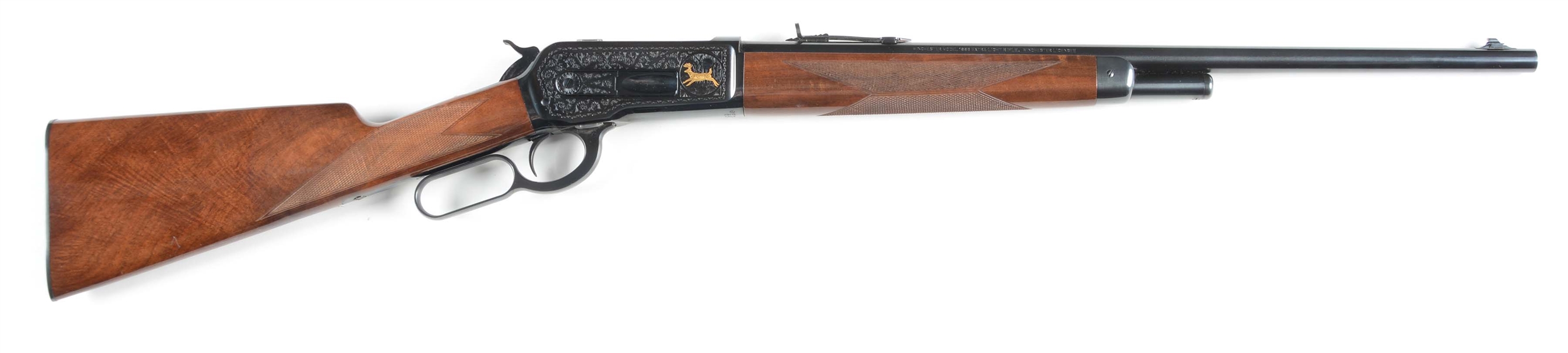 (M) WINCHESTER MODEL 1886 EXTRA LIGHT LEVER ACTION RIFLE.