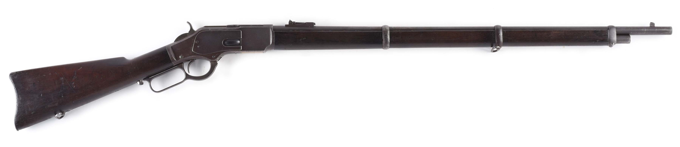 (A) WINCHESTER 3RD MODEL 1873 LEVER ACTION MUSKET (1894).