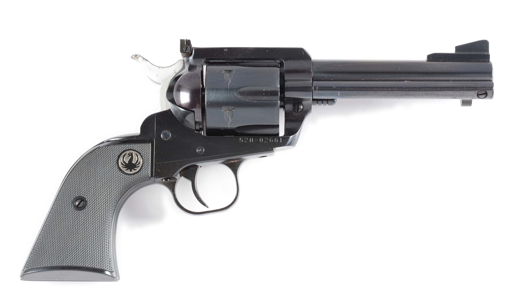 (M) BOXED RUGER 50TH ANNIVERSARY BLACKHAWK SINGLE ACTION REVOLVER.