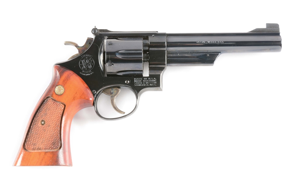 (M) BOXED SMITH & WESSON MODEL 1955 TARGET DOUBLE ACTION REVOLVER.