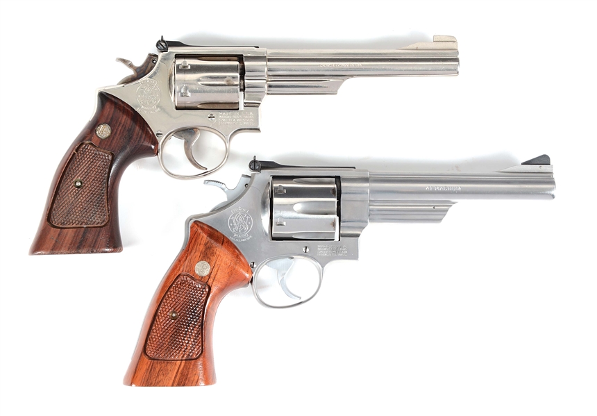 (M) LOT OF 2: SMITH & WESSON MODELS 19-3 & 657 DOUBLE ACTION REVOLVERS.