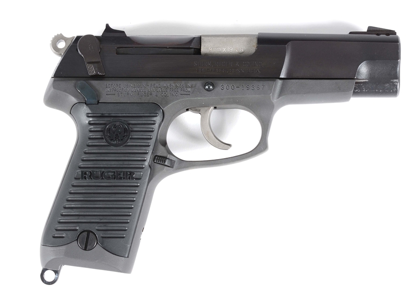 (M) RUGER P85 SEMI-AUTOMATIC PISTOL.
