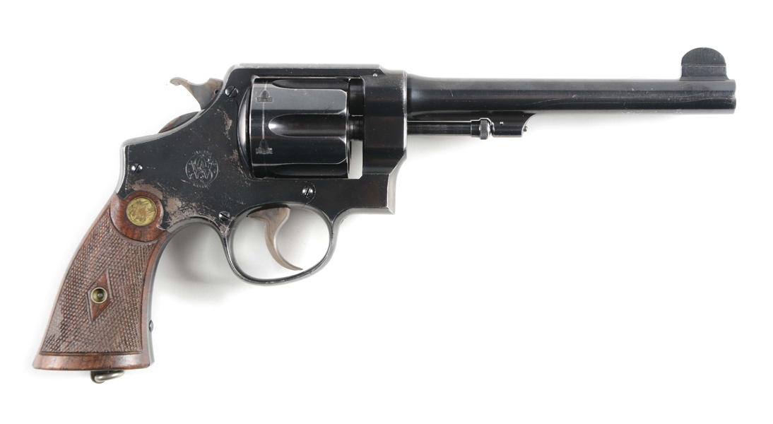 (C) SMITH AND WESSON .455 CANADIAN GOVERNMENT DOUBLE ACTION REVOLVER (1916).
