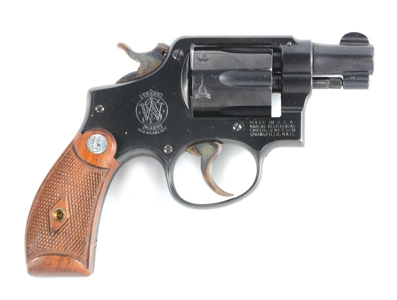 (C) SMITH & WESSON POST-WAR M&P DOUBLE ACTION REVOLVER.