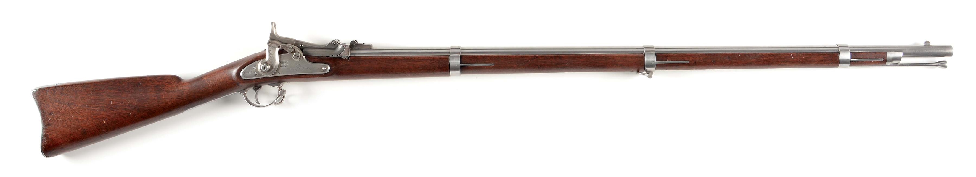 (A) US MODEL 1865 SPRINGFIELD MUSKET RIFLE - 1ST ALLEN CONVERSION.