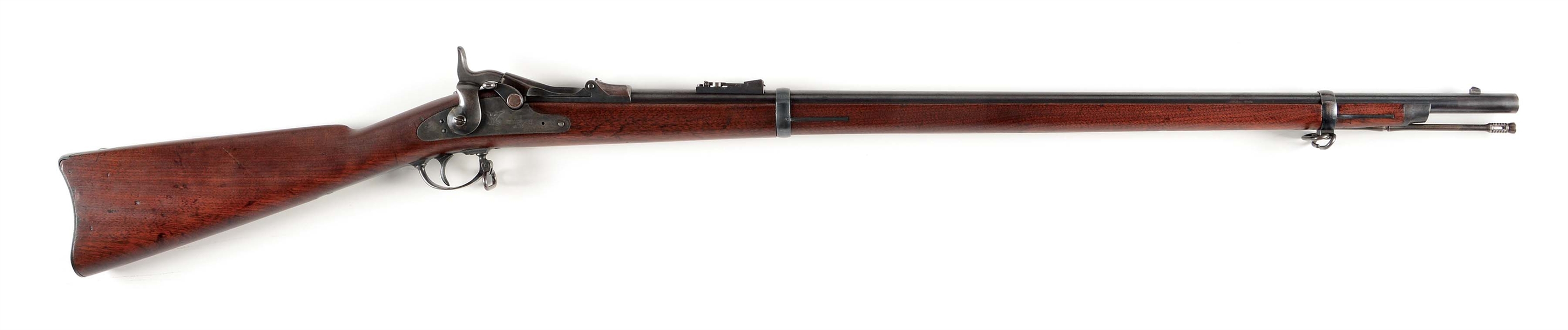 (A) EARLY US SPRINGFIELD MODEL 1873 TRAPDOOR RIFLE.