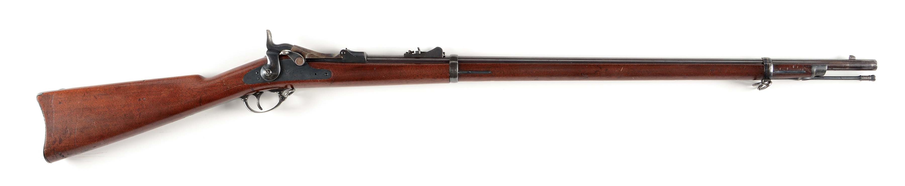 (A) HIGH CONDITION US SPRINGFIELD MODEL 1879 BREECHLOADING TRAPDOOR RIFLE.