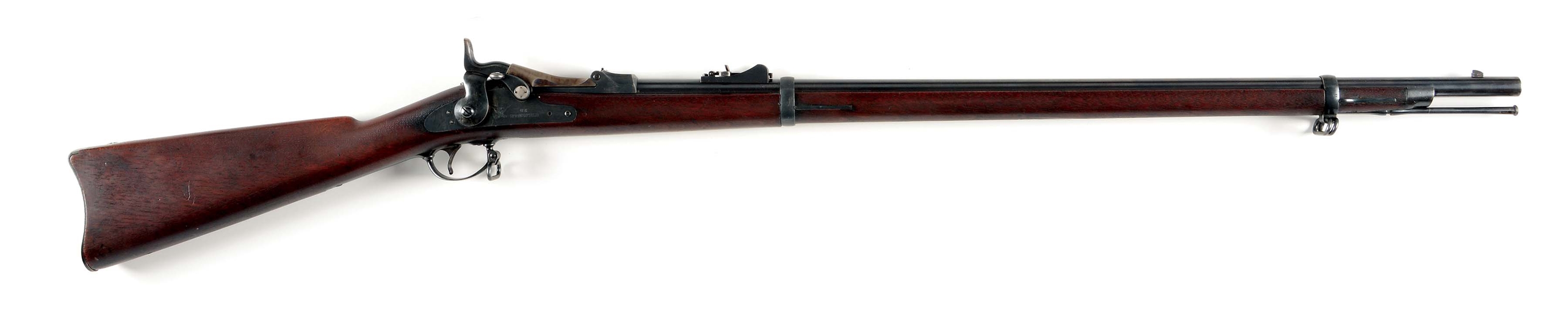 (A) HIGH CONDITION US SPRINGFIELD MODEL 1879 TRAPDOOR BREECHLOADING RIFLE.