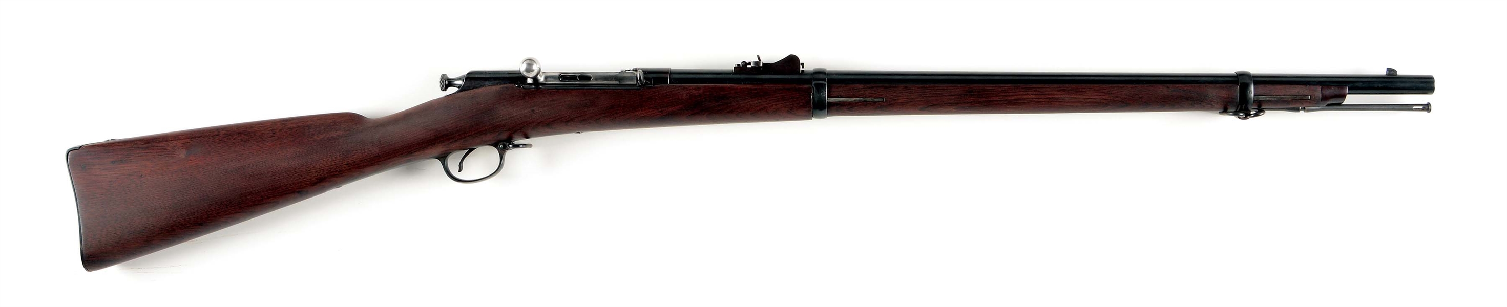 (A) HIGH CONDITION US CHAFFEE-REECE MODEL 1882 BOLT ACTION RIFLE.