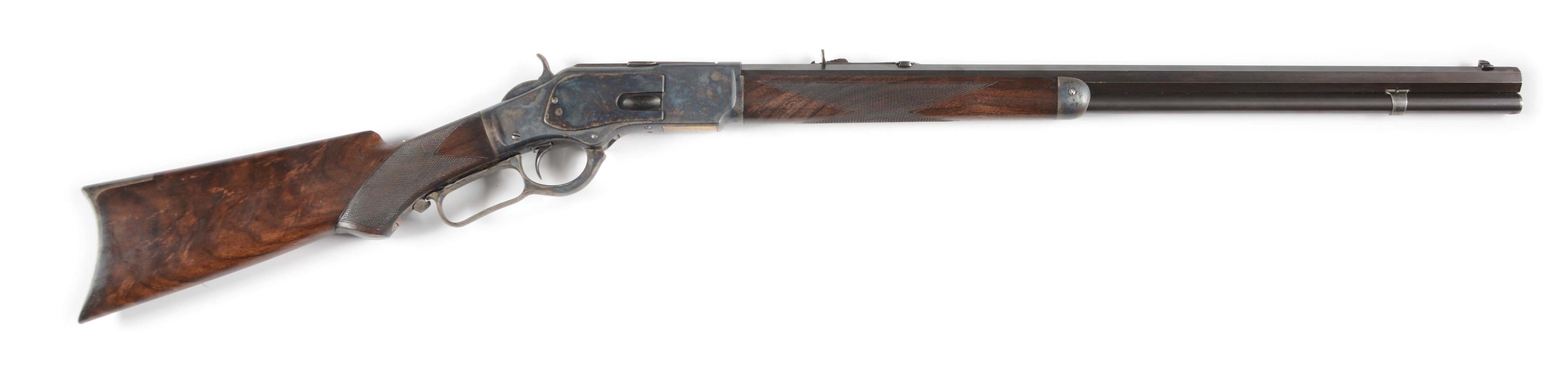 (A) WINCHESTER MODEL 1873 DELUXE .44-40 LEVER ACTION RIFLE (1886).