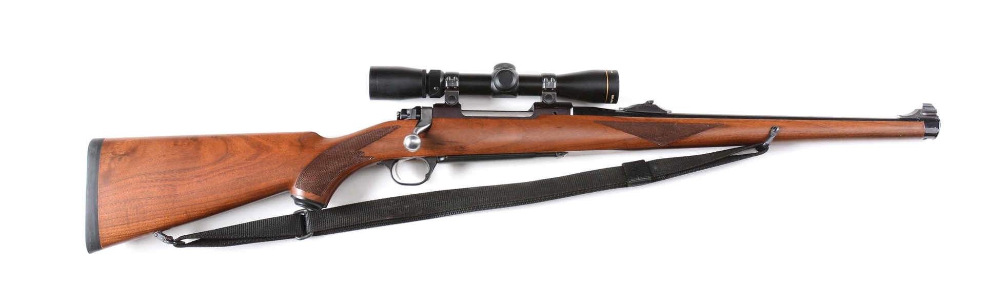 (M) RUGER M77MKII RSI BOLT ACTION RIFLE .30-06 WITH LEUPOLD SCOPE.