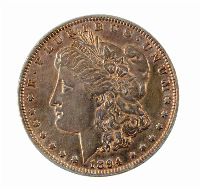 1894 MORGAN SILVER DOLLAR.