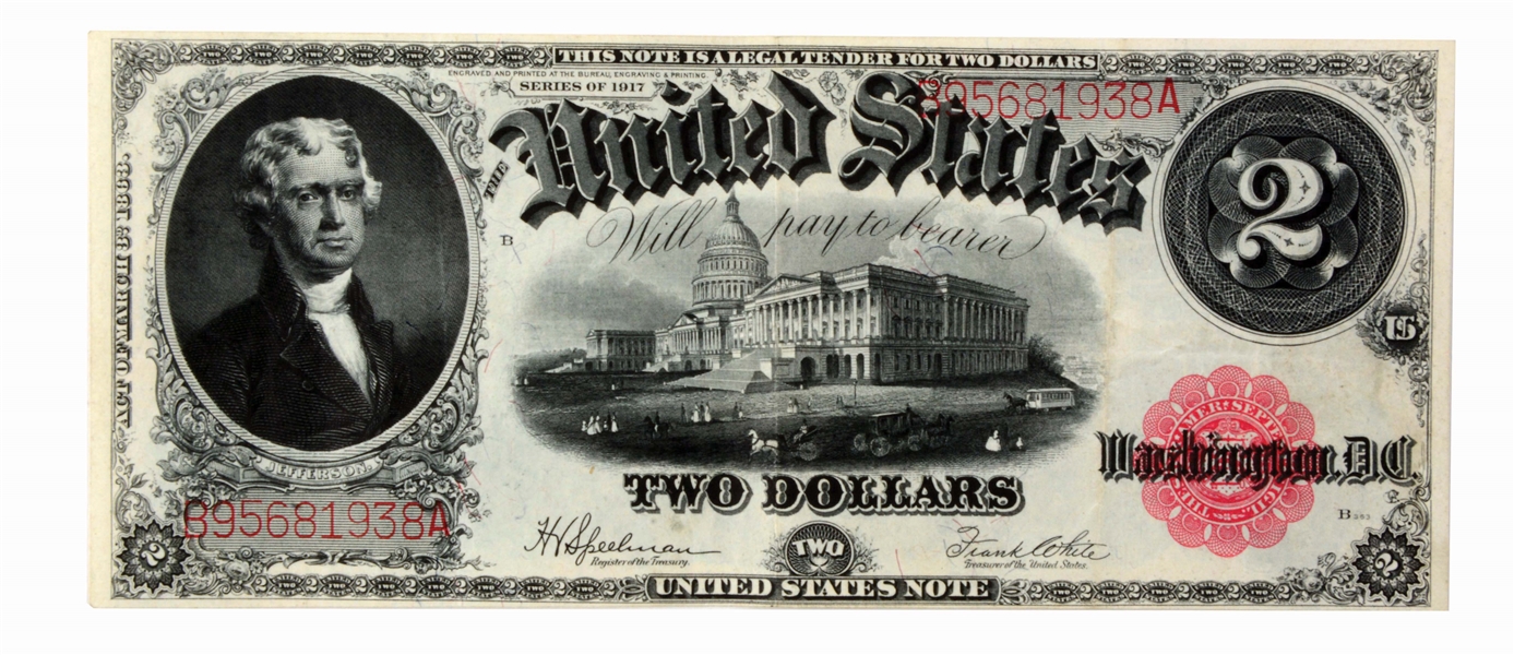 $2.00 1917 UNITED STATES NOTE FR 60.