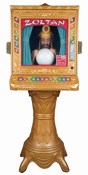 25¢ PROPHETRON INC. ZOLTAN FORTUNE TELLER. 