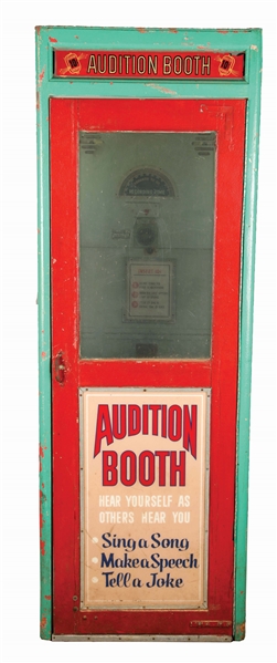10¢ CAPITOL PROJECTOR CORP. AUDITION BOOTH. 