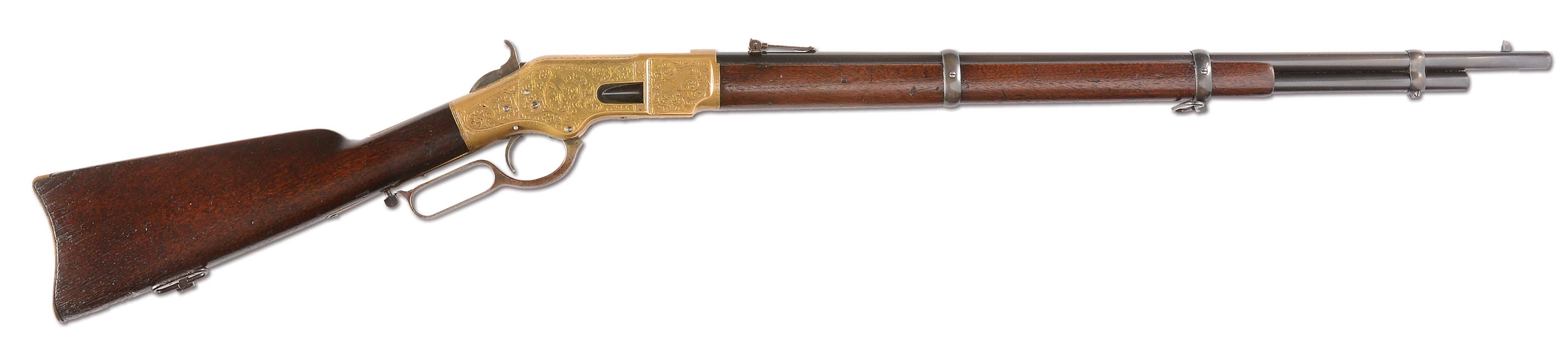(A) WINCHESTER 1866 LEVER-ACTION MUSKET.
