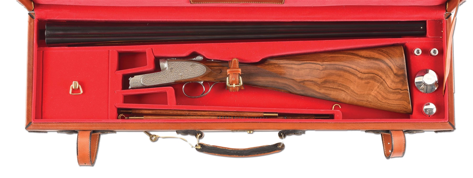 (M) GORGEOUS FAMARS ABBIATICO & SALVINELLI "VENERE EXTRA" .410 BORE SIDE BY SIDE SHOTGUN ENGRAVED AND GOLD INLAID BY SABATTI WITH CASE.