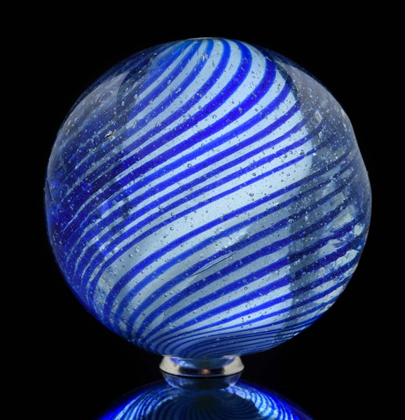 LARGE SOLID CORE SWIRL MARBLE.