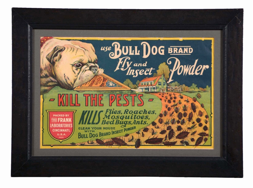 BULL DOG BRAND FLY AND INSECT POWDER ADVERTISEMENT. 