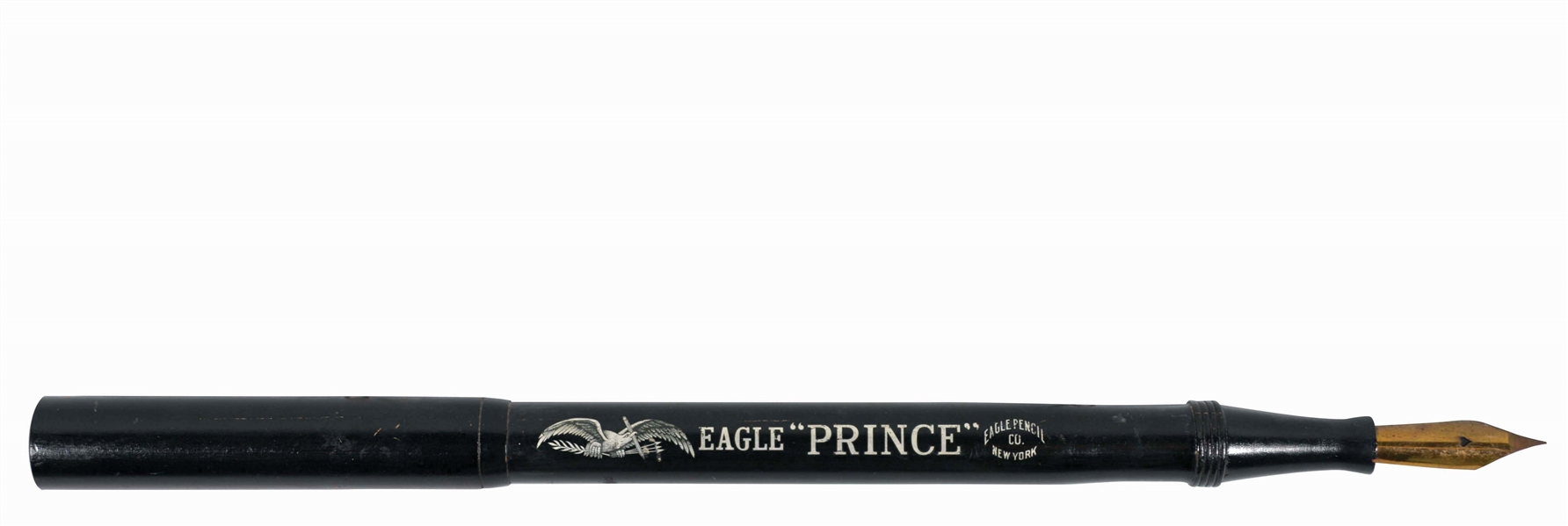 EAGLE PENCIL CO. "PRINCE" FIGURAL PEN ADVERTISING SIGN.
