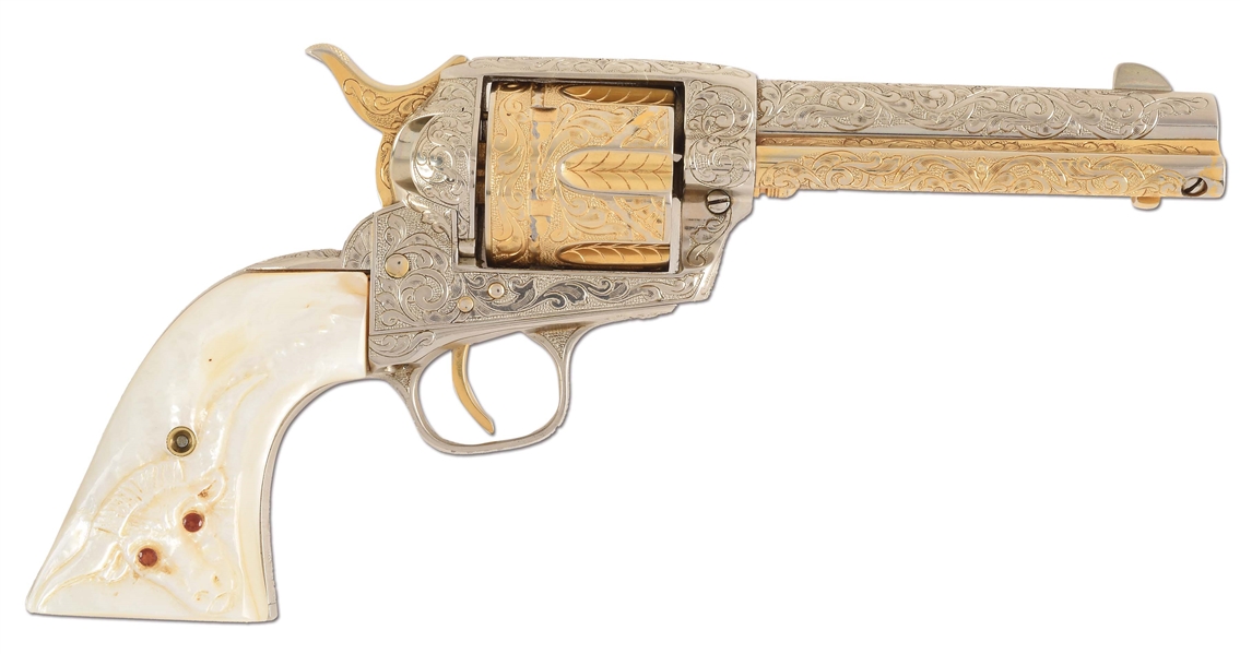(C) ENGRAVED COLT SINGLE ACTION ARMY (1917).