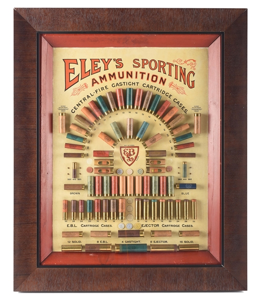 ELEY SPORTING AMMUNITION SHOTSHELL BOARD.