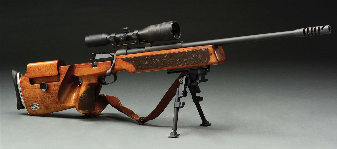 (M) EXTRAORDINARILY RARE ISRAELI MARKED AND ISRAELI DEFENSE FORCE USED MAUSER 66S BOLT ACTION SNIPER RIFLE.