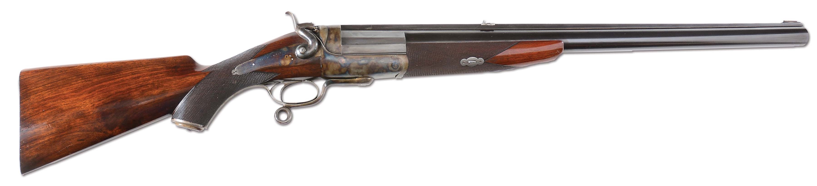 (A) TRULY WONDERFUL 8 BORE SINGLE SHOT STOPPING RIFLE BY G. E. LEWIS IN EXTRAORDINARY ORIGINAL CONDITION.