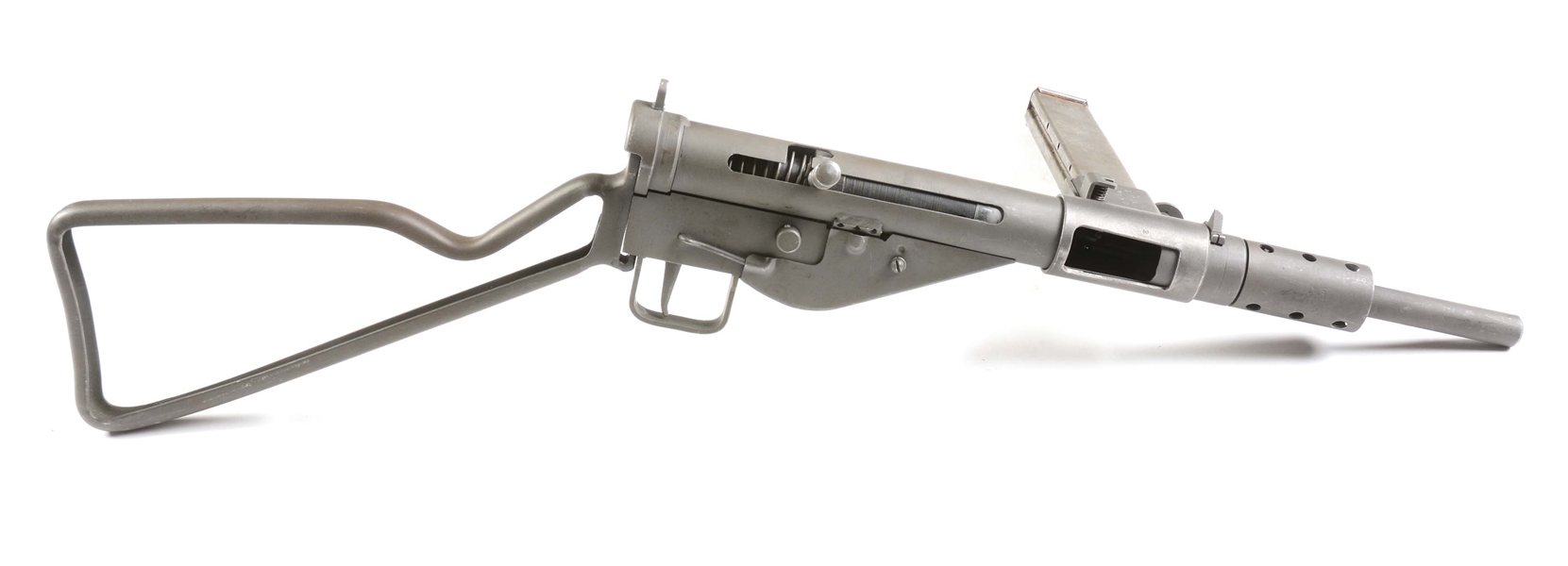 (N) DLO REGISTERED WORLD WAR II BRITISH STEN MK II MACHINE GUN WITH SPARE STEN MK II PARTS KIT (FULLY TRANSFERABLE).