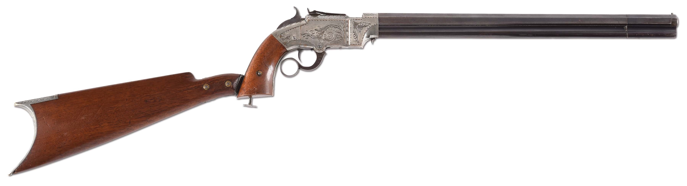 (A) VOLCANIC ARMS CO. LEVER ACTION PISTOL CARBINE.