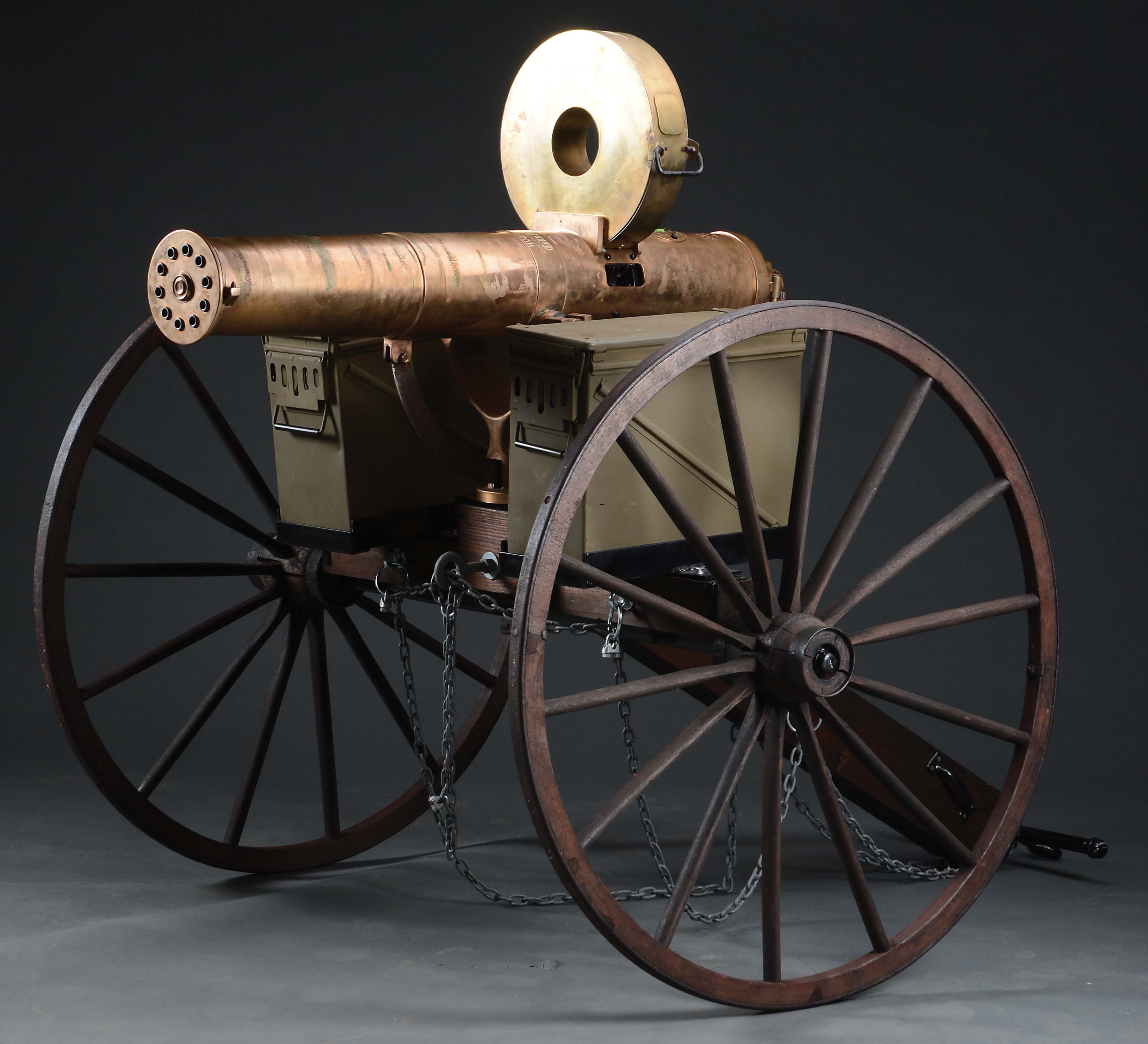 M) reproduction colt model 1883 gatling gun. 