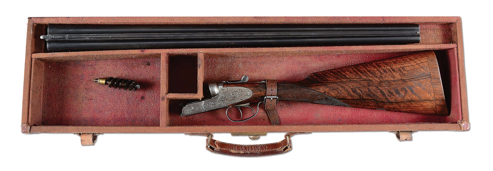 (C) 16 GAUGE COGSWELL & HARRISON "AVANT TOUT" SIDEPLATED BOXLOCK EJECTOR GAME GUN WITH CASE.