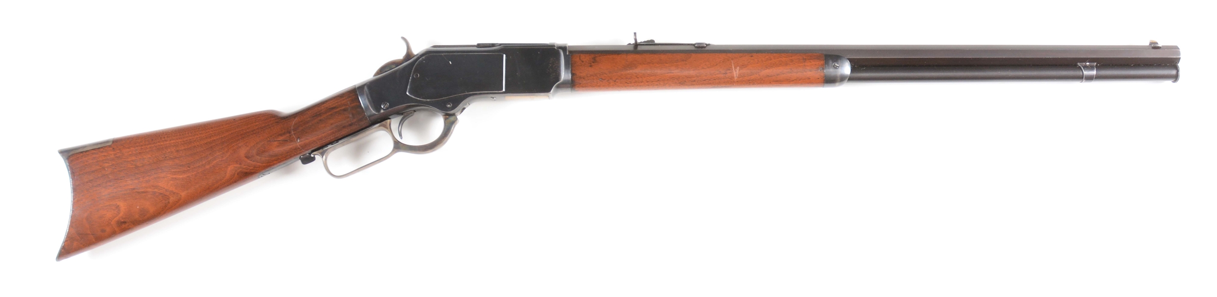 (A) FINE CONDITION WINCHESTER MODEL 1873 .22 SHORT LEVER ACTION RIFLE (1893).