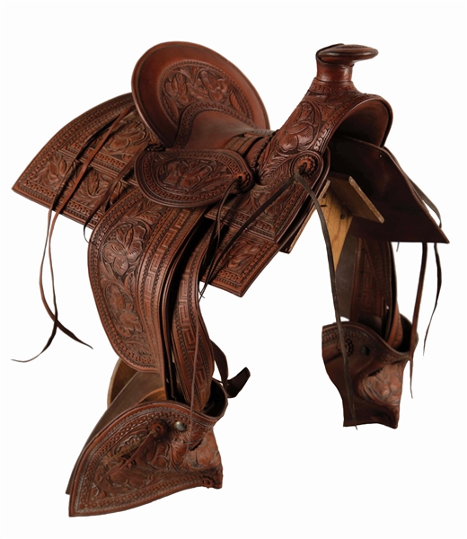 STUNNING 1/2 SCALE MARIO HANEL SAMPLE SADDLE. 