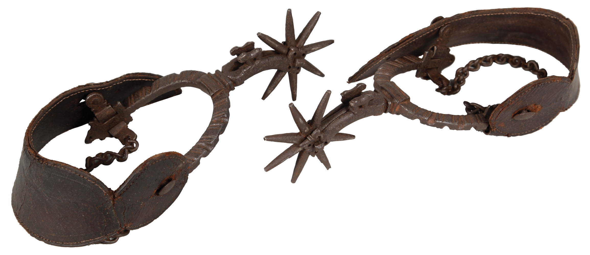 EARLY COLONIAL IRON SPURS.