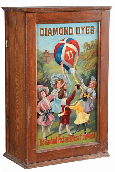 DIAMOND DYES ADVERTISING CABINET. 