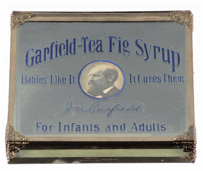 GARFIELD-TEA FIG SYRUP DISPLAY CASE.
