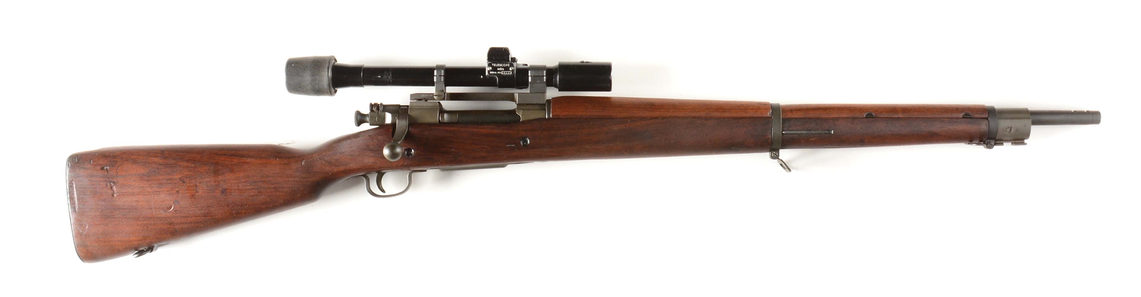 (C) US REMINGTON MODEL 1903-A4 BOLT ACTION RIFLE WITH M84 SCOPE.