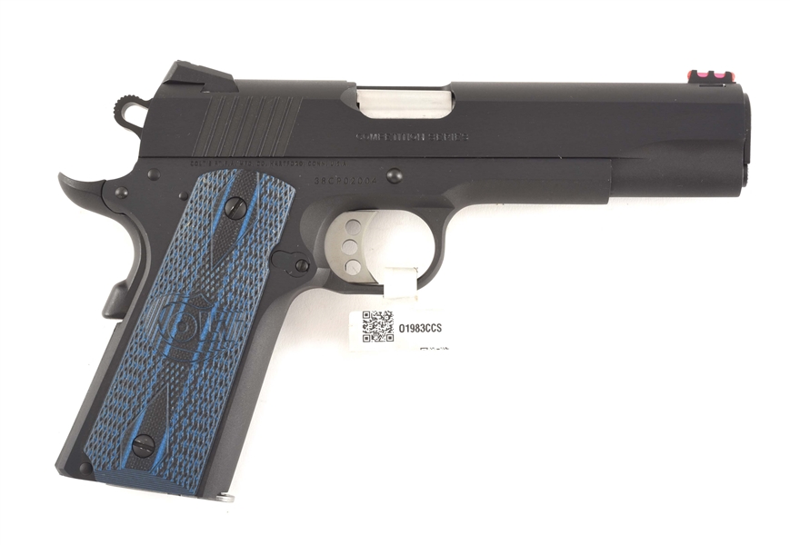 (M) COLT GOVERNMENT MODEL COMPETITION SERIES SEMI-AUTOMATIC PISTOL WITH CASE AND ACCESSORIES.