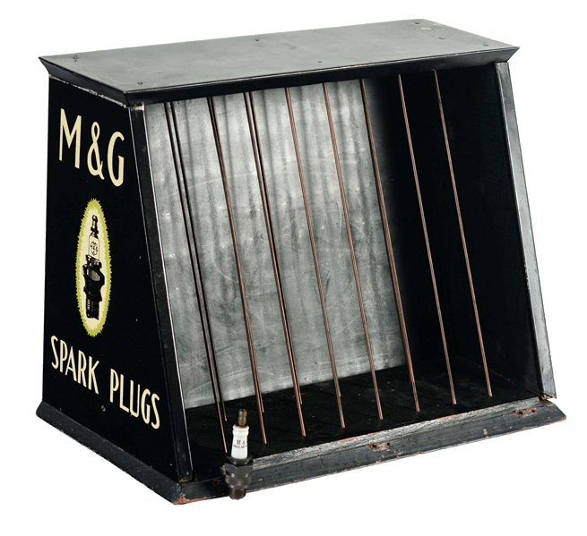 M&G SPARK PLUGS COUNTER TOP STORE DISPLAY.