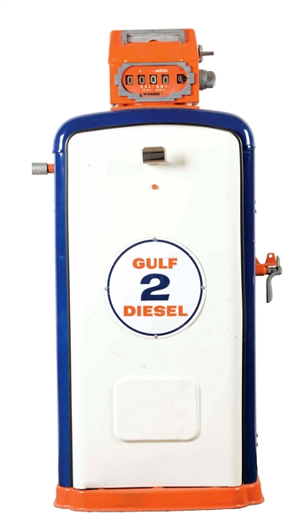 GILBARCO MODEL 604 GAS PUMP RESTORED IN GULF DIESEL.