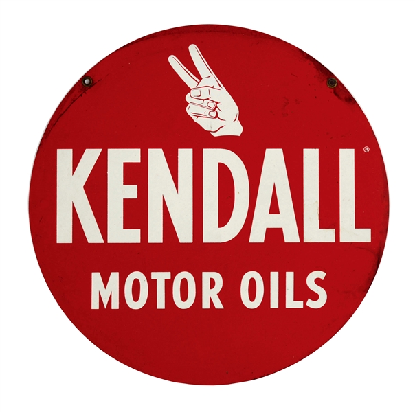 KENDALL MOTOR OILS TIN SIGN.